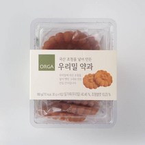 ORGA 간식 우리밀 약과 (180g) 탕비실 회사 어린이 성인 캠핑 차박 홈파티 영화 선물, 23개
