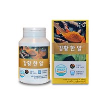 강황 커큐민 강황가루 수용성 커큐민 인도산 강황 울금강황 강황환 생강목 강황 줄기 뿌리 약용 강황한알 간편한 정제형태 200알, 1