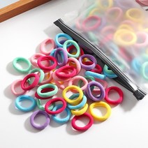 머리고무줄 면 머리끈 헤어밴드 컬러 파스텔 삐삐 머리묶기 땋기