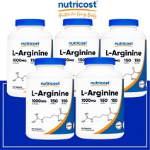 뉴트리코스트 L 아르기닌 1000mg 아미노산 150정 L-Arginine 5세트, 5개