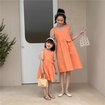 D562 모녀룩 엄마딸 프릴러플 톡톡튀는 러블리 로맨틱룩 맘커플룩 원피스 세트