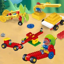 레고호환 톱니바퀴 코딩블럭 키트 듀플로 110PCS T205, 단품