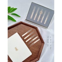 유기포크 윤슬 디저트커트러리 과일포크세트 방짜유기그릇, 과일포크5P(선물케이스포함)
