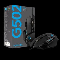 로지텍코리아 유선 게이밍 마우스 직선보정 HERO 16K RGB LED 16000 DPI 튜닝 무게추 정품, 블랙, 단일모델