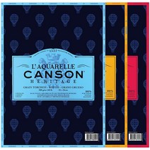 캔손 헤리티지 수채화지 낱장팩 300g B5 5매 / 황목 / 중목 / 세목, 세목 CA720-022