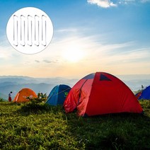 텐트 폴 지지대 폴대 타프 슬라이드 캠핑 스테이크 정원 스파이크 토양 튼튼한 강철 듀티 헤비 마크 질문 앵커 접지 테두리 육각형 막대 파티오 네일 페그 트림, [01] Silver