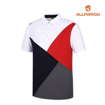 [올포유] [올포유] 남성 절개 카라 반팔 티셔츠 AMTYJ2110-100_G