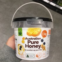 호주 울월스 대용량 퓨어 허니 꿀 1kg Woolworths Pure Australian Honey, 1개