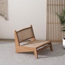 이동식3단선반 학교급식 호텔 베이지 라탄 의자 나무 미니멀리스트 낮은 식당 모던한 감성, style 7 soft seat