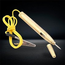 자동차 전기 테스트 펜 배터리 테스터 2 가지 색상 6V/12V/24V 회로 릴레이 도구 액세서리 판매 1 개, 02 GOLDEN