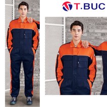 사계절 스즈끼복 T-728 네이비오렌지 M~4XL 정비복 일체형 작업복 봄 여름 정비 빅사이즈 티뷰크