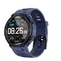 스마트 산악 GPS 등산 위치 추적기 방수 고도계 등반 네비게이션 지피에스 심박수 속도, G18 블루, 1개