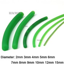 컨베이어 벹트 밴드 부품 소품 장비 녹색 폴리우레탄 벨트 직경 pu 라운드 드라이브, 직경 15mm, 5미터