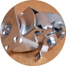 HGR480404 밀대 걸레빨기우레탄 저소음 브레이크형 바퀴 캐스터 볼트 4in 쓱 트위스트밀대걸레, 1