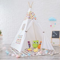 겨울텐트 겨울철텐트 인디안텐트 카바나제작 인디언천막 어린이텐트 인디언텐트 미니인디언텐트 글램핑텐트 거실용텐트 카바나텐트, 칠색부엉이(송판자)