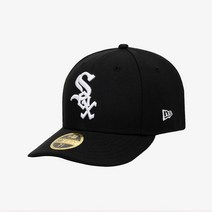 [백화점매장 정품출고] 뉴에라 야구모자 볼캡MLB 어센틱 시카고 화이트삭스 게임 로우 프로파일 사이즈캡 블랙70360641