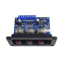 4채널앰프 차량용 카오디오 앰프2.1 채널 디지털 파워 앰프 보드 2X25W + 50W 블루투스 5.0 서브 우퍼 클래, 01 Black