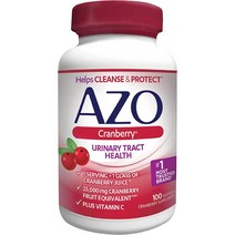 AZO 크랜베리 추출물 25000mg 비타민C 함유 100소프트젤