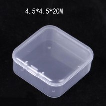 피규어진열장 계단식 아크릴 전시 152030pcs 정사각형 작은 상자 보석 주최자 귀걸이 반지 비즈 스토리지, 02 4.5x4.5cm_01 1pcs