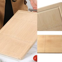 T핸들 대나무 도마(45X32CM) 캠핑용도마 커팅보드 칼라도마