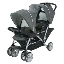 Graco DuoGlider 더블 유모차 | 탠덤 좌석을 갖춘 경량 2인용 유모차 Glacier, Stroller