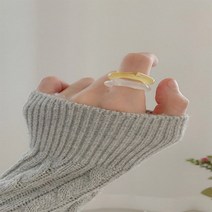 코지 여자 여름 바다패션 미니멀 물결 호마이카 반지