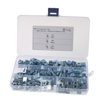 m4 m5 m6 속도 U 너트 패스너 너트 클립 자산 키트 아연 자동차 캡 부품, 90pcs