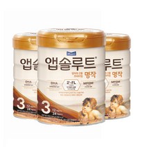 (리뉴얼)매일 앱솔루트 명작 2FL분유 3단계 800g-3캔, 리뉴얼 앱솔루트 명작, 3단계 800g 3캔, 12 24개월, 800g