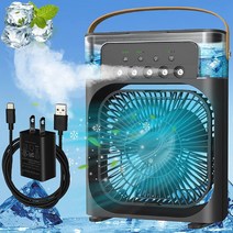 Air Conditioner Fan Portable Air Conditioner Personal Air Cooler Small Quiet Evaporative with AC Ad, 1개