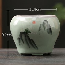 난초화분 도자기 축하 난화분 동양난 부임축하 화분 서양난 승진난 청자, M