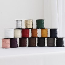 랍빠끈 납작가죽 천연가죽 끈 (3mm 5mm) 17color rdq 반지 키링 팔찌 등 DIY 가죽끈, 퍼플