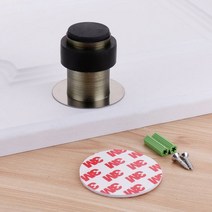 스테인레스 스틸 고무 충돌 방지 도어 스톱퍼 펀치없는 보호 자체 접착 원형 도어 스톱 벽 보호대, 분홍색