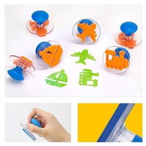 찍기편한 교통탈것 배우기 유아 미술놀이 도장스탬프 자기주도학습 꾸미기키트 유치부