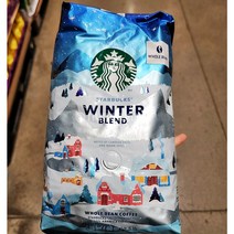 스타벅스 겨울 윈터 블랜드 원두 홀빈 커피 미디엄 로스트 아라비카 원두 1.13KG 1개 STARBUCKS WINTER WHOLE BEAN COFFEE 1.13KG X 1