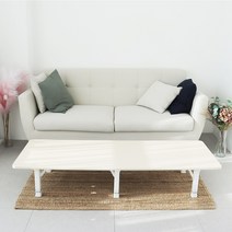 로아공방 비스포크 접이식 테이블 1600x800, 연핑크, 헤어핀40cm