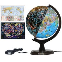 맵소프트 30cm 별자리 지구본 4종 택1 / LED 안전인증 어뎁터 / 전문가제작, 2번_30cm 키즈 별자리 지구본