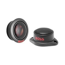 BOSS Audio Systems 오디오 시스템 TW12 자동차 트위터 200와트 1인치 폴리이미드 돔 스피커 스테레오와 함께 사용 쌍으로 판매, 1