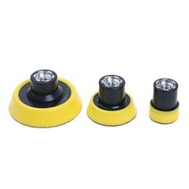 폴리셔 연마기 광택기 3Pcs M10 에어 앵글 그라인더 폴란드어 패드 키트 12 3 인치 후프 및 루프 백업 패널 백킹 패드 샌딩 디스크 샌더 연마재 T에 적합, 빨간