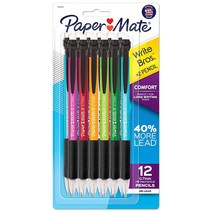 Paper Mate Bros. #2 샤프 펜슬 0.7mm 다양한 연필 유형 48개, 12 Count Comfort