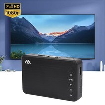 1080P 풀 HD 미니 미디어 플레이어 자동 재생 USB 외부 디스크 지원 H.264 MKV, [01] EU Plug