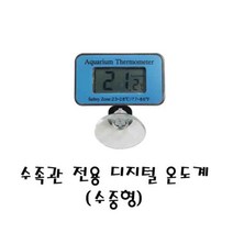 수족관용 디지털 온도계 수중형, 1개