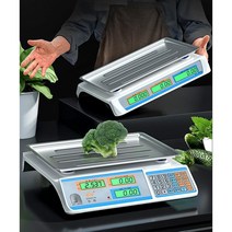 전자저울 30Kg계량 상점 중량 실외 화이트색 베이크 가격표시저울 충전식 상업용 전자식 저울, T07-N41-철버튼 블랙글자 판(338뉴타입)