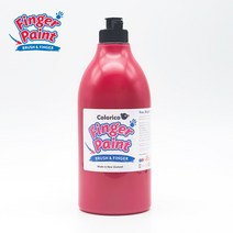 칼라리코 핑거페인트 1000ml 낱색 (18가지 색상 선택), 빨간색