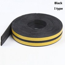 소음측정기 5/10m D/E/P/I 고무 소음 날씨 스트립 폼 창 도어 드래프트 씰, [16] Black-10m-I