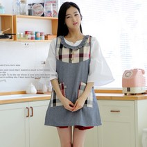 소담소담 코튼캔디 원피스형 앞치마 빅사이즈가능, 일반사이즈