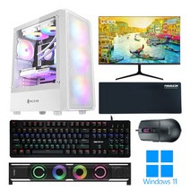 포유컴퓨터 모니터 풀세트 게이밍 조립 컴퓨터 PC 본체 최신 고사양 윈도우 롤 배그, 10번_에디션, 03. 27인치