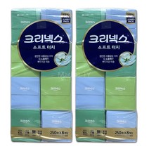 크리넥스 소프트터치 티슈 250매 x 8 x 2팩, 16개