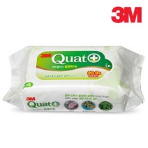 정품 3M 쿼트 학교 살균티슈 80매입 표면살균 청소용품 향균, 1개