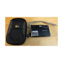 니콘 쿨픽스 S50 7.2MP 디지털 카메라 - 무광 블랙 케이스 배터리 없음