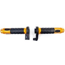 오토바이 열선그립 핸들그립 2단 온도조절 컬러 겨울 방한용품 범용 22mm, 골드